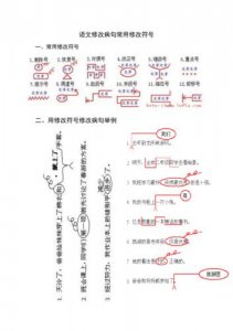 ​修改病句符号大全图解（校对和修改公文病句）