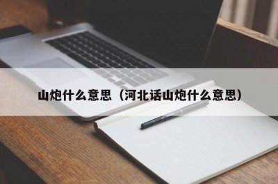 ​山炮什么意思（河北话山炮什么意思）