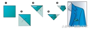 九种西服口袋方巾的折法，学会了，不怕正式场合不会凹造型！
