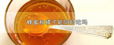 ​橘子皮和蜂蜜能在一起泡水喝吗 蜂蜜可以跟橘子一起泡水喝吗