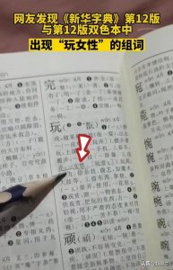 ​新华字典疑似出现不雅词组